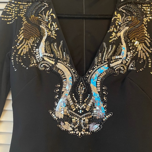 Roberto Cavalli Strech Embellished Plunge Neck - Picture 6 of 11